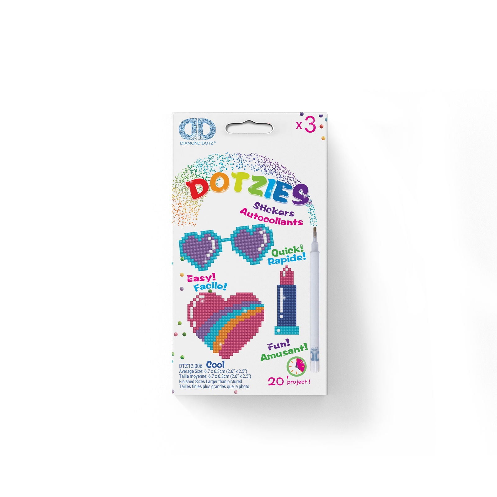 Diamond Dotz Dotzies Stickers - Cool