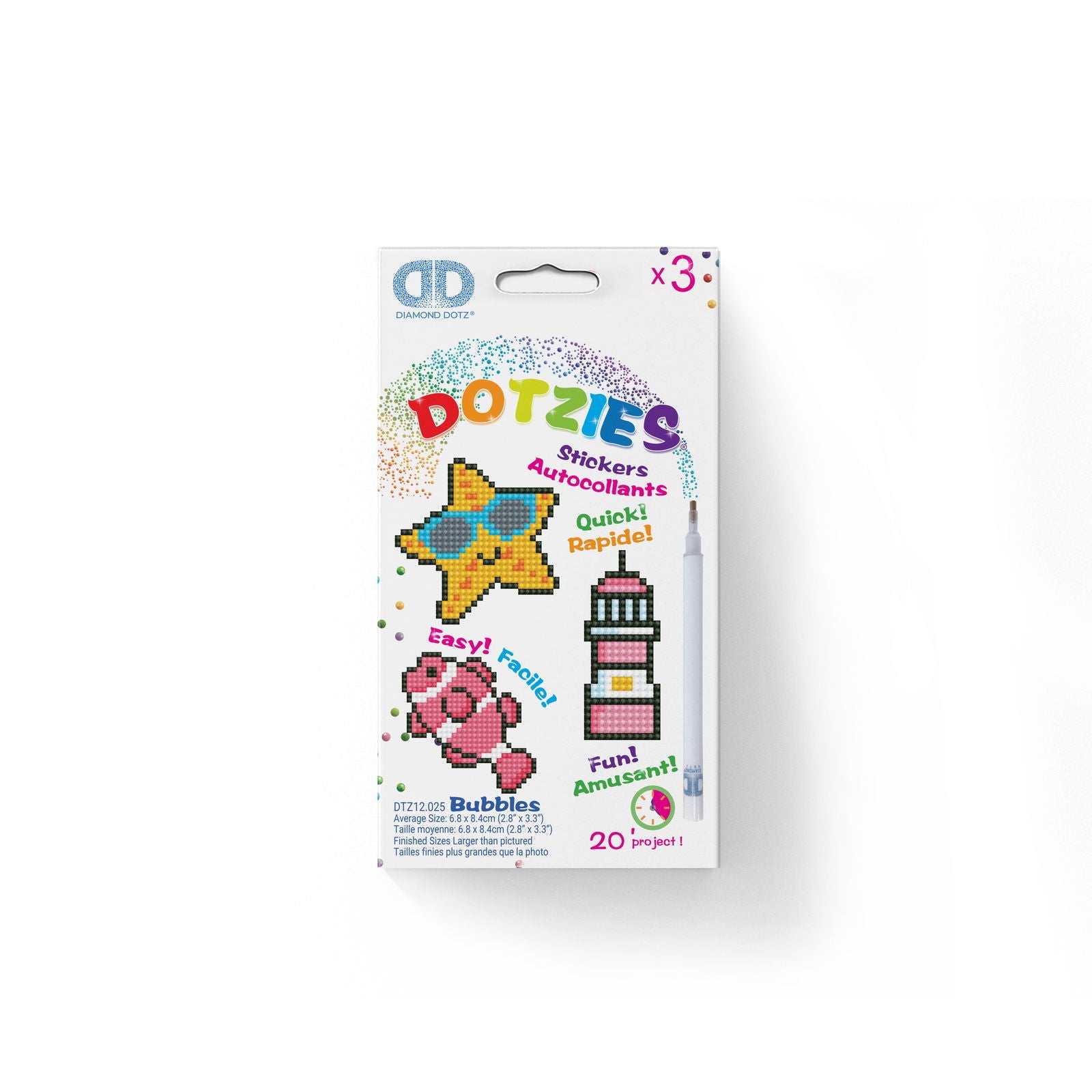 Diamond Dotz Dotzies Stickers - Bubbles