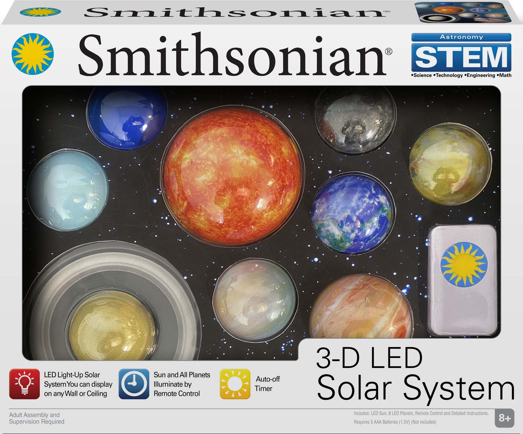 Smithsonian 3D LED Solar System – Toysmith