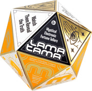NSI’s LamaTama Series 1 is a twelve-sided fortune teller toy with gold, white, and orange panels featuring mystical symbols. Collect fun characters in blind packaging and see what truths the Mystical Electronic Fortune Tellers reveal!.