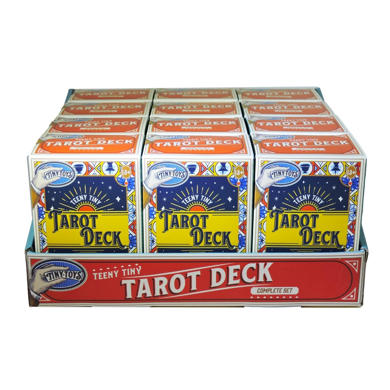Box of Teeny Tiny Tarot Deck with multiple decks inside