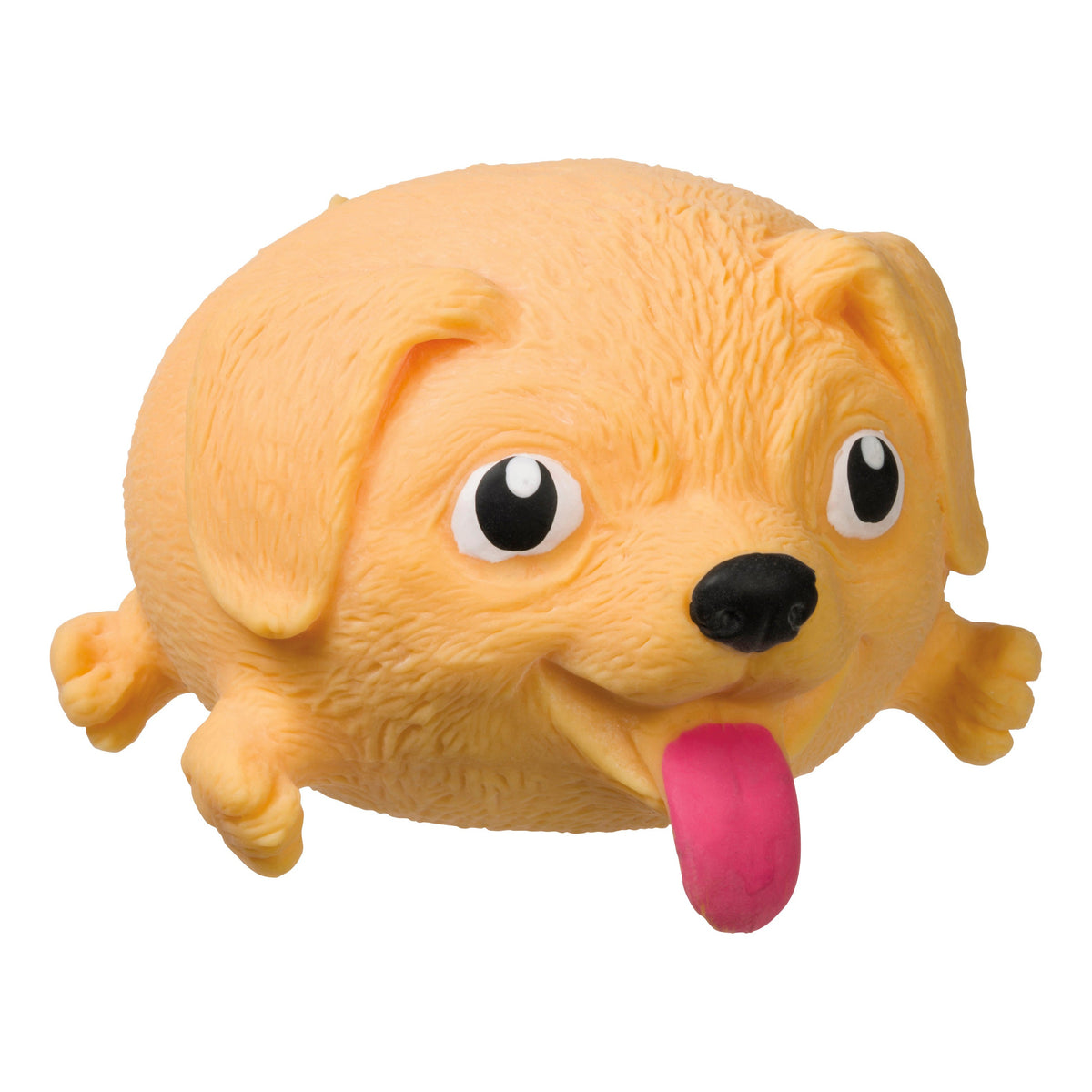 The Farm Fresh Toysmith Skwishy Pet Dogs is a round, yellow, dog-shaped stress-relief toy with big eyes and floppy ears—perfect for sensory play and anyone who loves squishy pet dog toys.