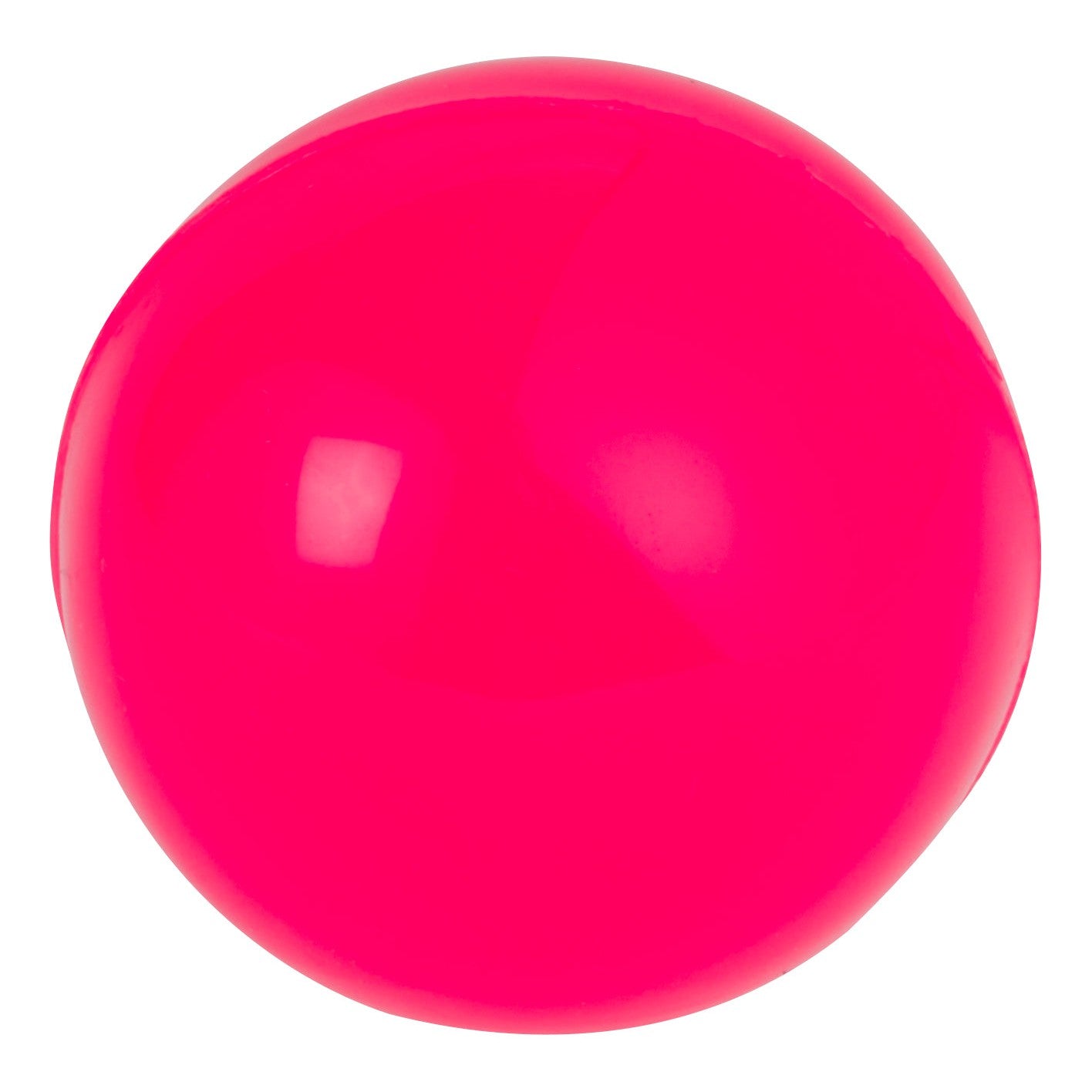 The Farm Fresh Pig Jacks by Farm Fresh is a bright pink rubber ball with a shiny, smooth surface—ideal for classic playground games or Pig Jacks—shown against a plain white background.