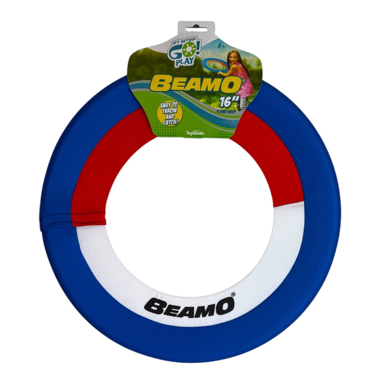 Get Outside Go! 16in Beamo Flying Disc - Red, White, Blue