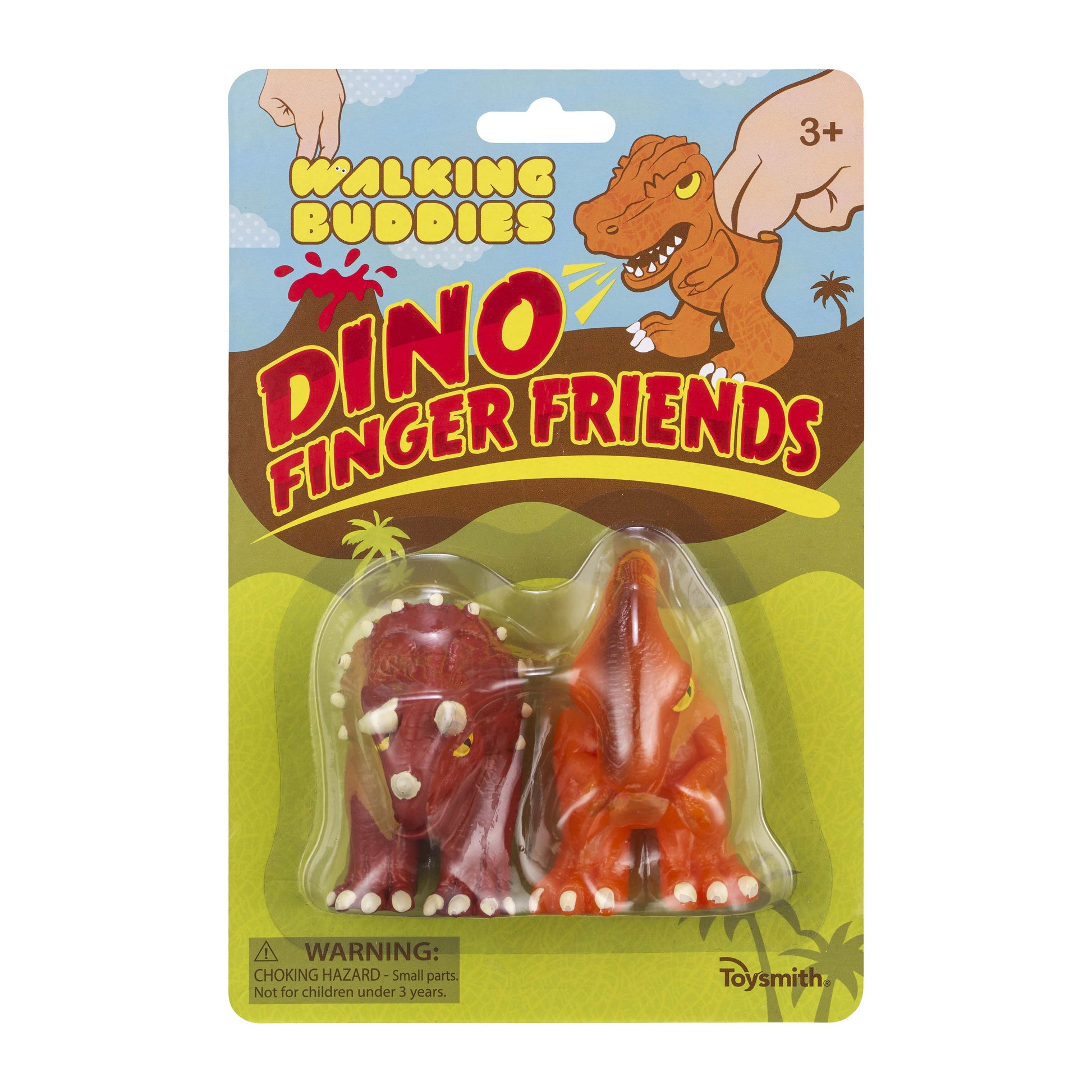 Toysmith 2pc Dinosaur Finger Puppets
