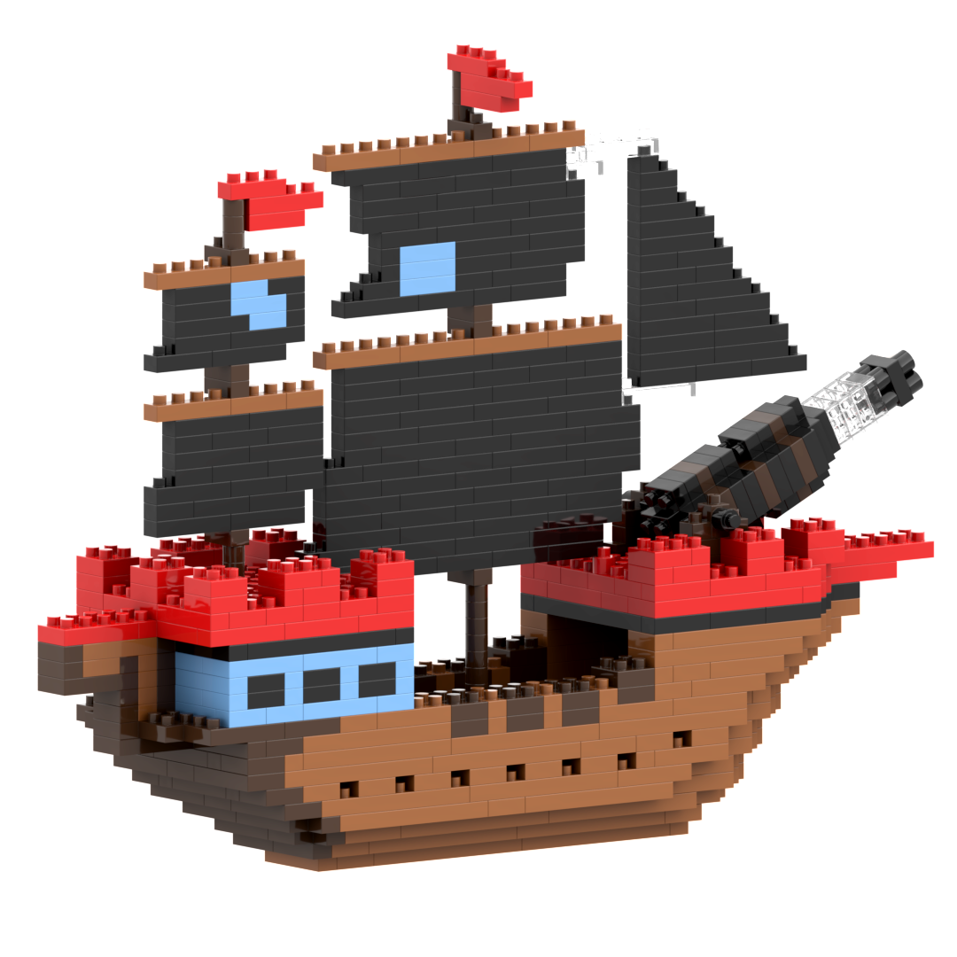 Large Gift Box Pirate Ship