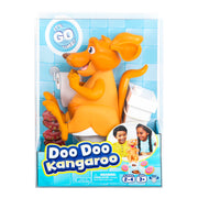Doo Doo Kangaroo toy packaging with kangaroo figure on a blue tiled background