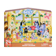 Bluey Christmas swim advent calendar packaging with characters and festive elements.
