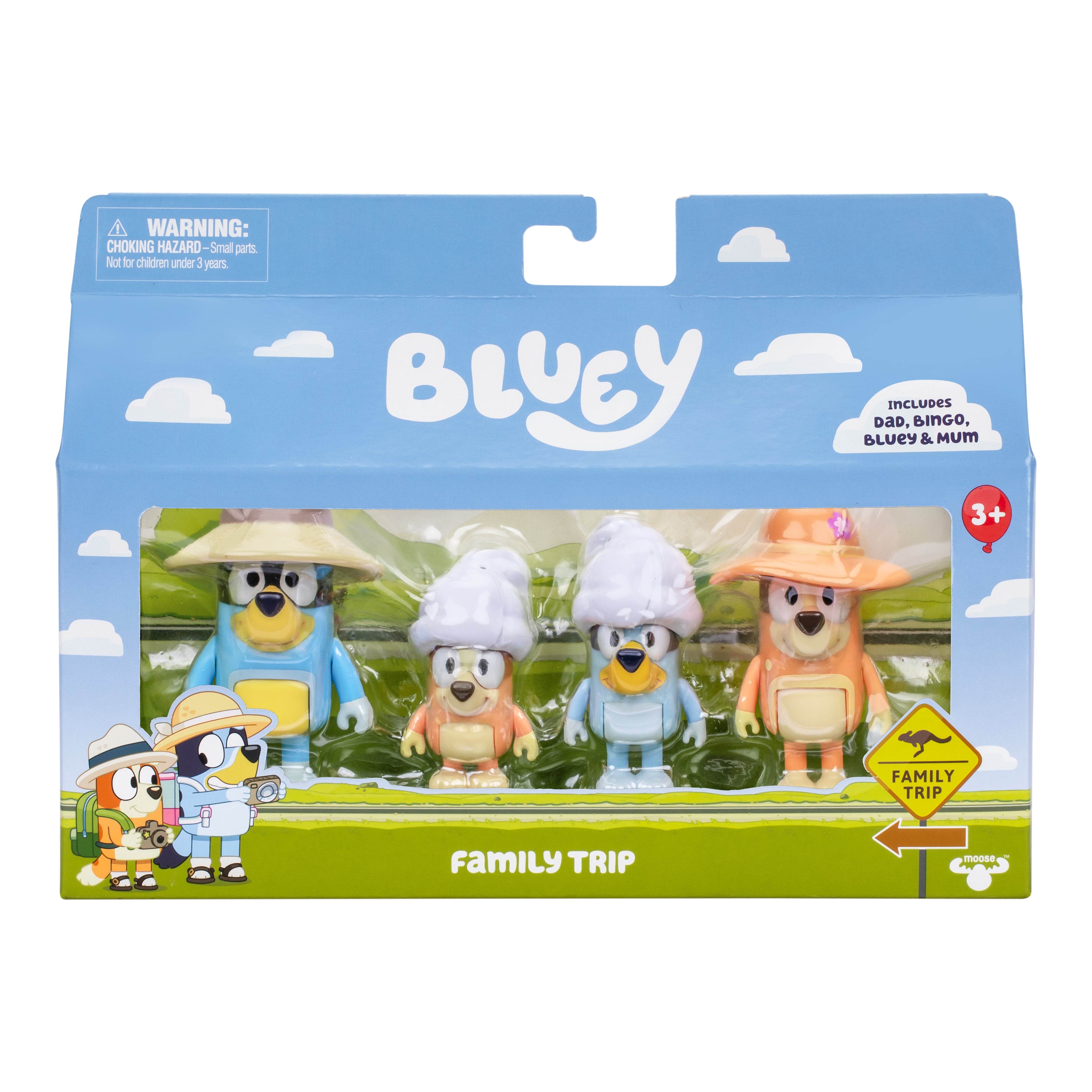 Bluey Figurine Set - 4 Pack