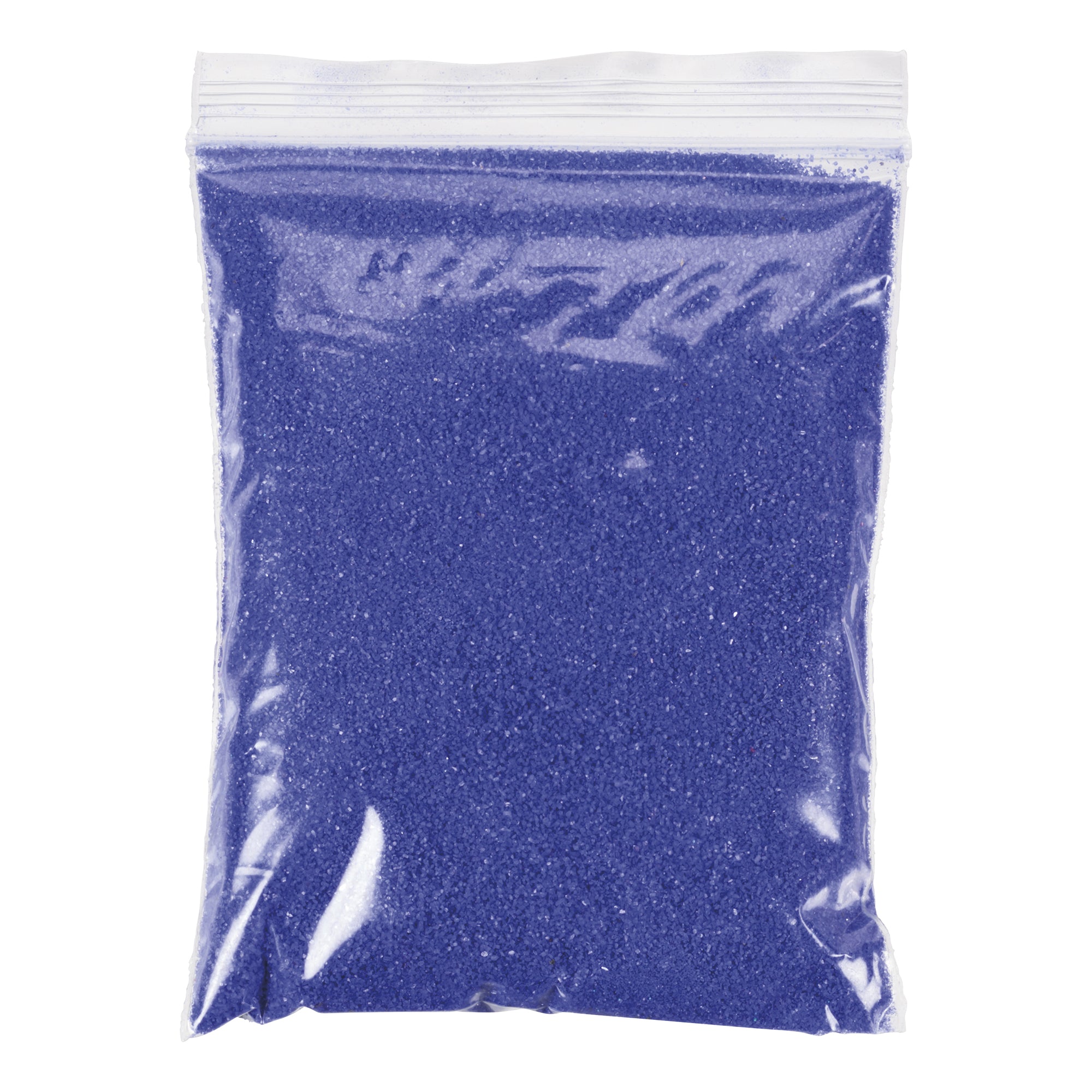 A clear ziplock bag of fine, bright blue Mermaid Sand Art by Toysmith, shown against a white background. Styles and colors may vary—no specific selection available.