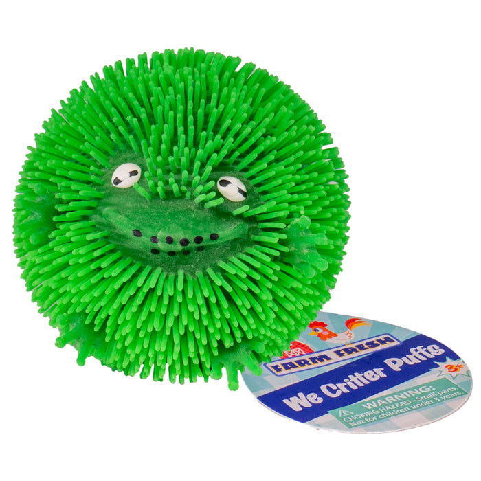 Toysmith Wee Critter Puffs - Frog