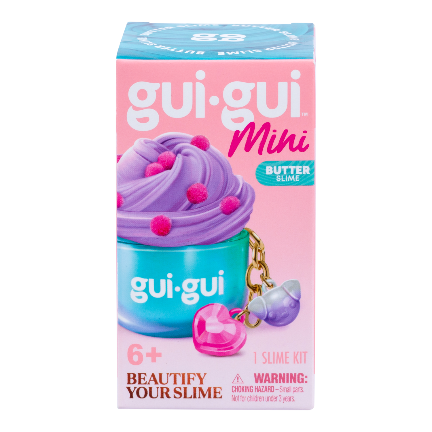 Gui Gui Mini Backpack Charm Slime Dark Pink