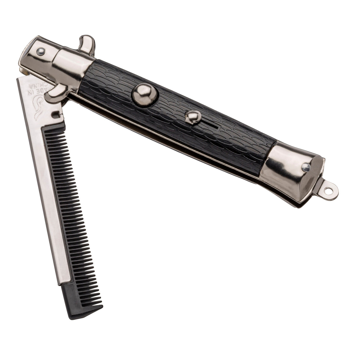 The 2024 Neato! Pre-Filled Display by Toysmith features our best-selling switchblade-style comb with a black textured handle—a perfect impulse item for any compact corrugate display.