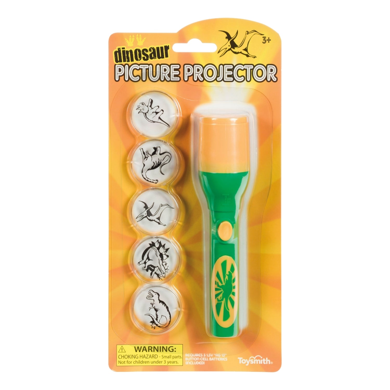 Toysmith Mini LED Flashlight Projector - Dinosaur