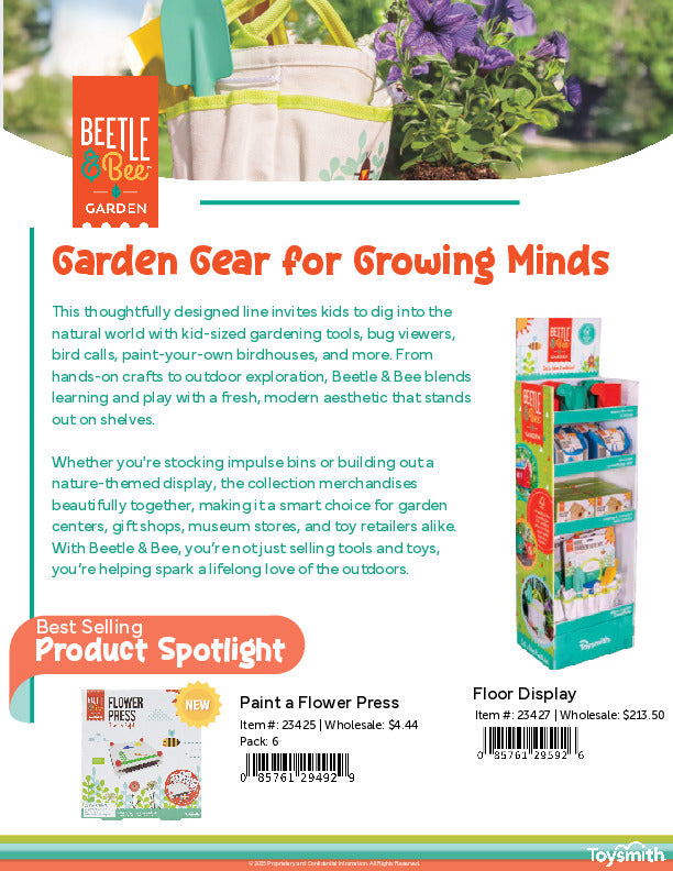 Beetle & Bee Sell Sheet
