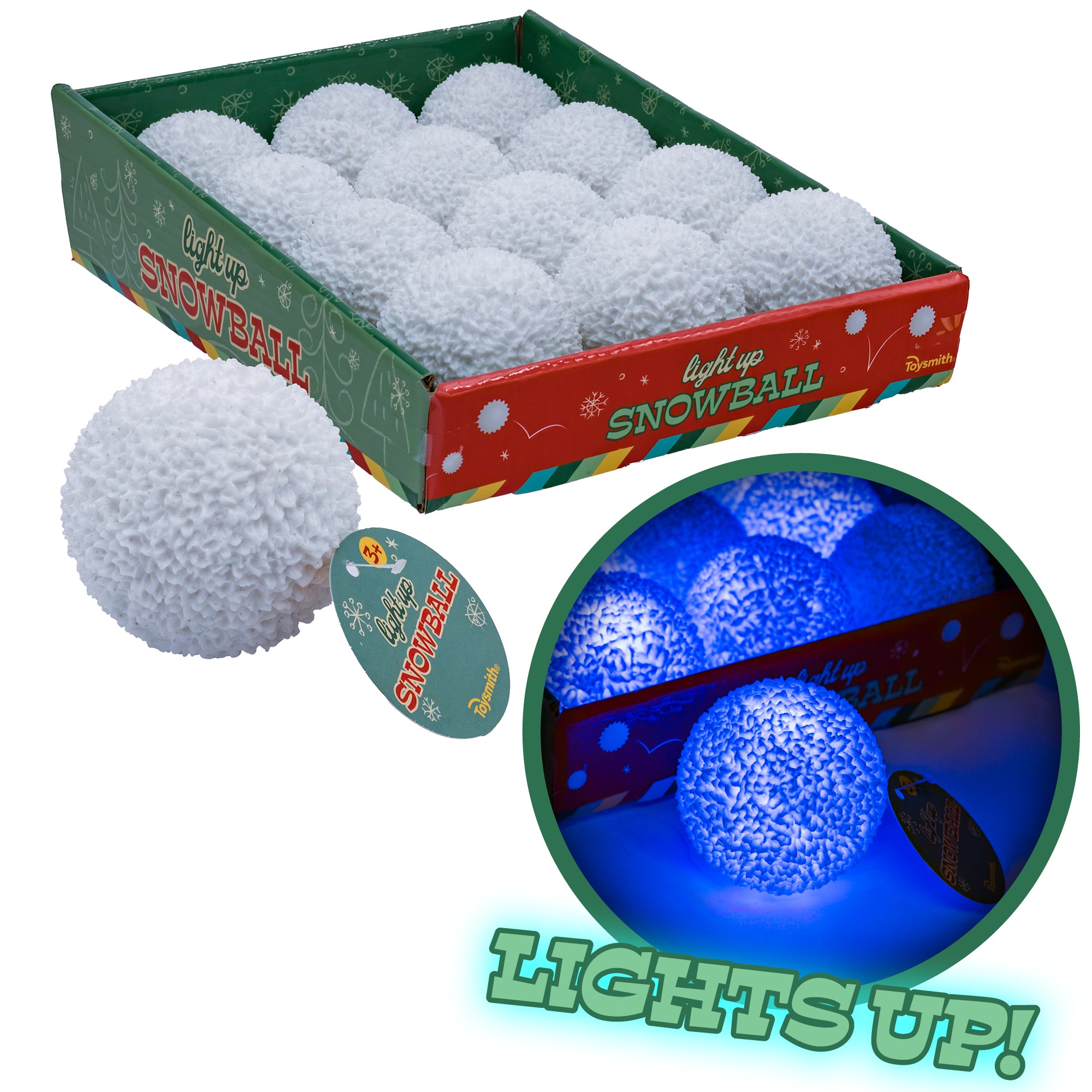 Toysmith Holiday Light Up Snowball