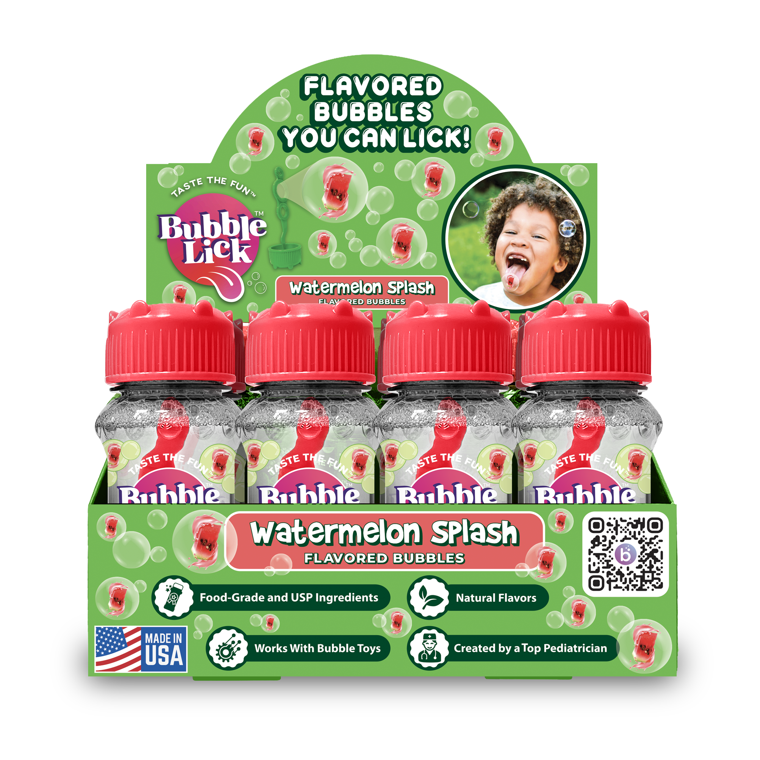 BubbleLick Watermelon Flavored Bubbles You Can Lick