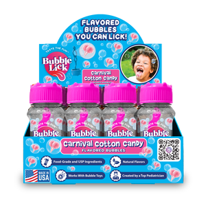 BubbleLick Cotton Candy Flavored Bubbles You Can Lick