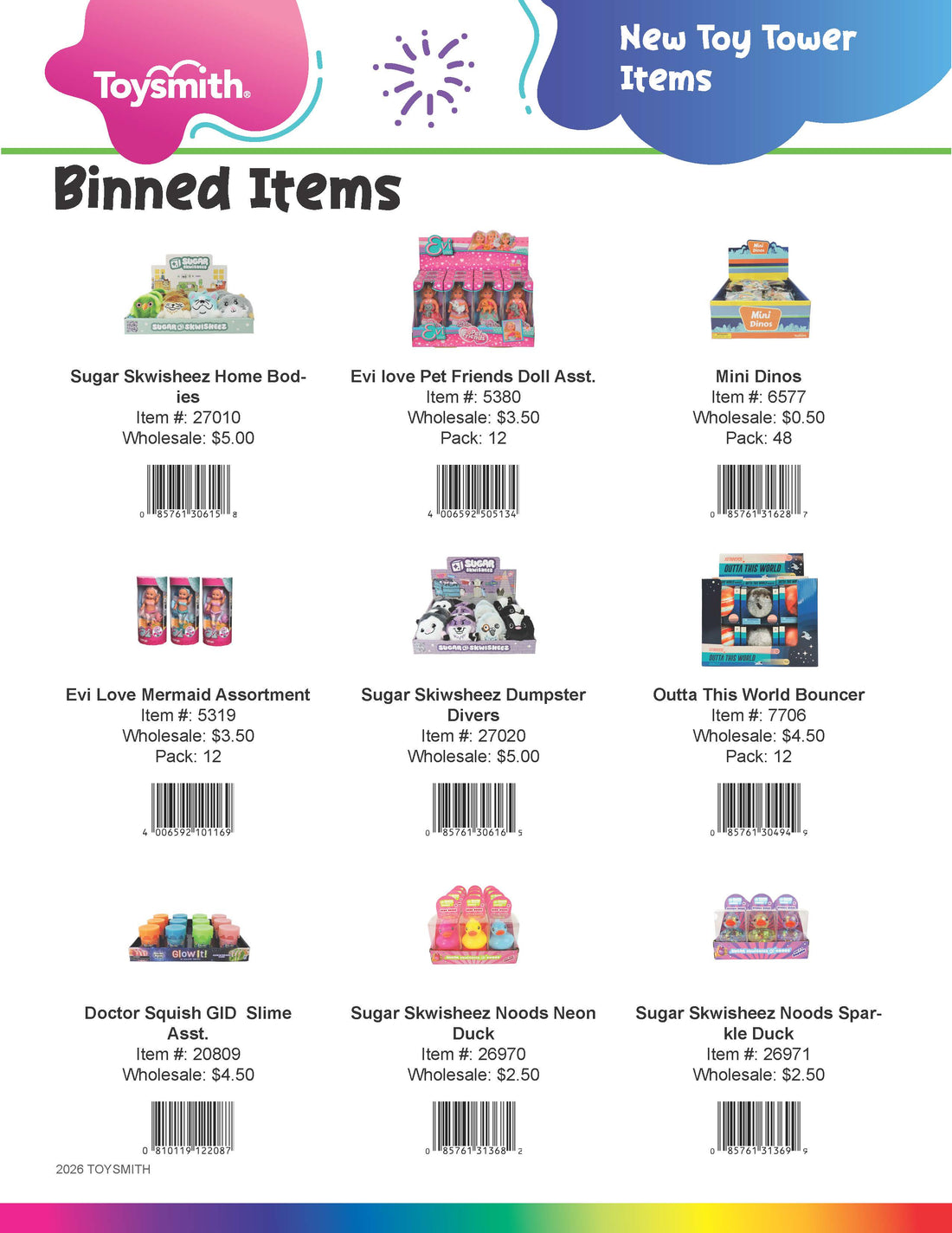 New Toy Tower Items