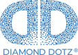 Diamond Dotz logo with blue and white design