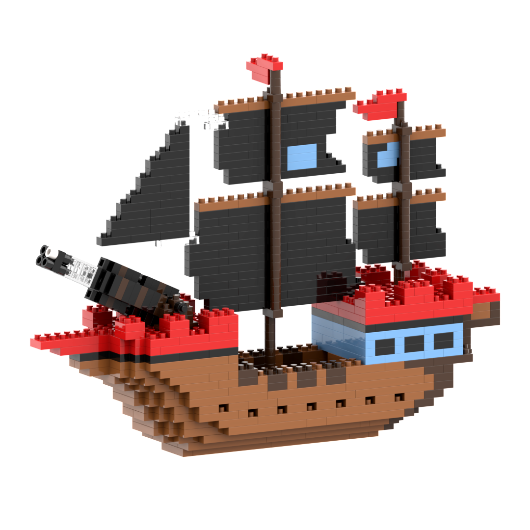 Large Gift Box Pirate Ship