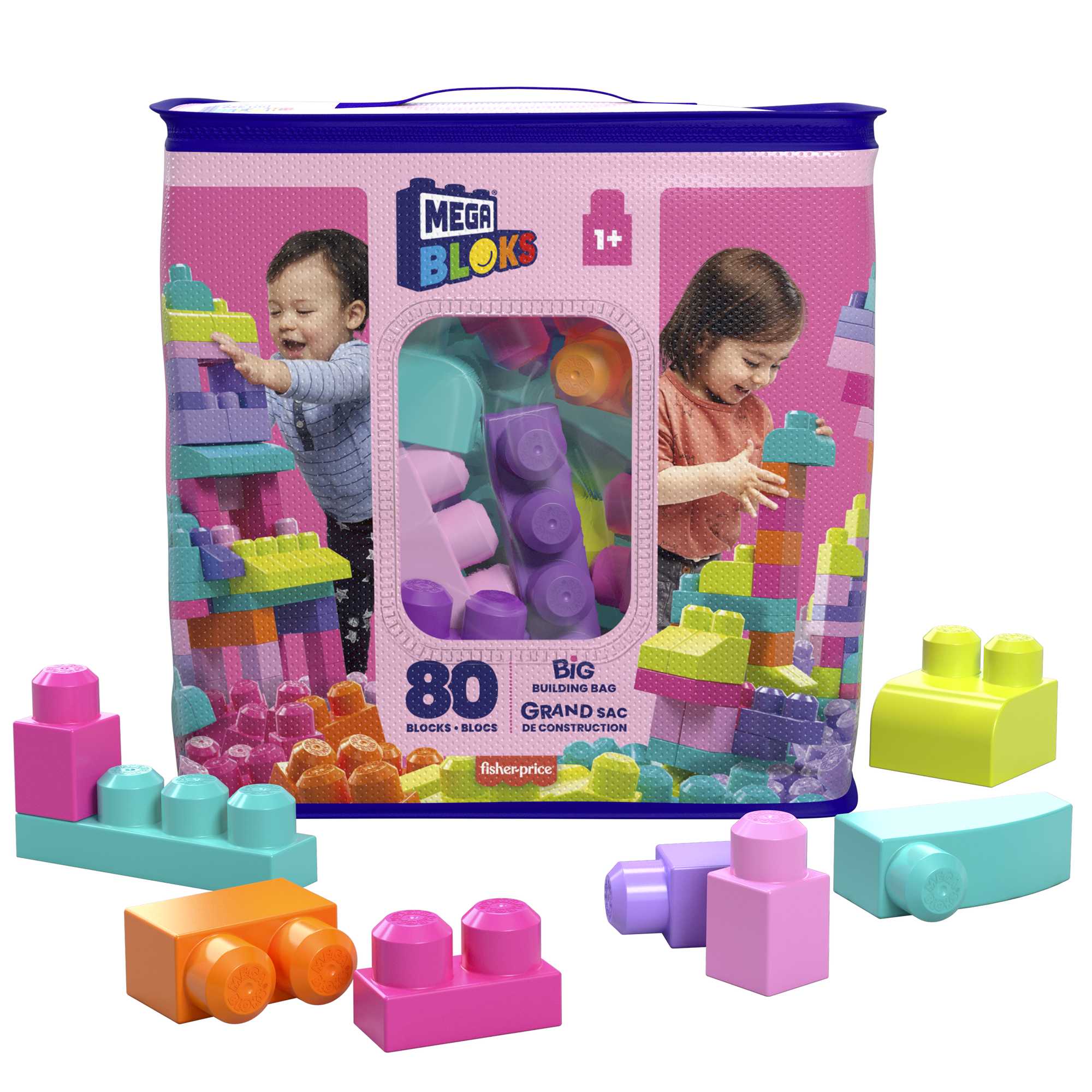 MEGA™ Bloks First Builders Big Building Bag Pink