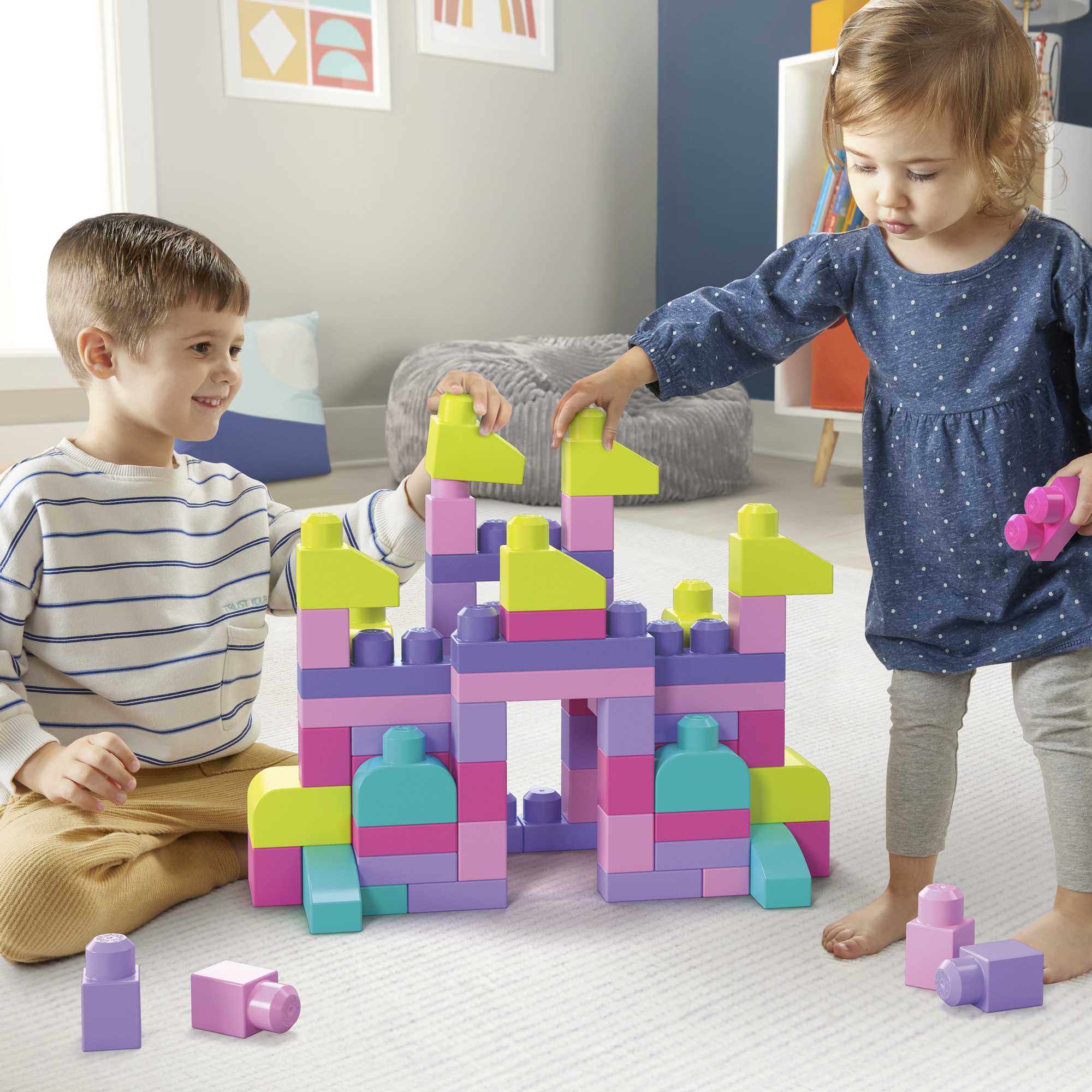 MEGA™ Bloks First Builders Big Building Bag Pink