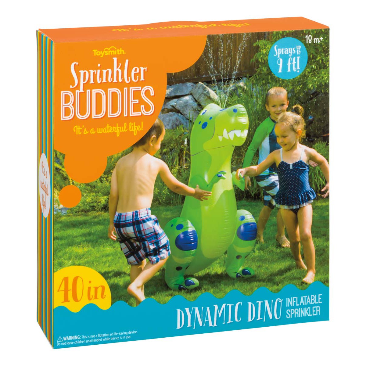 Toysmith Sprinkler Buddies Dynamic Dino Sprinkler