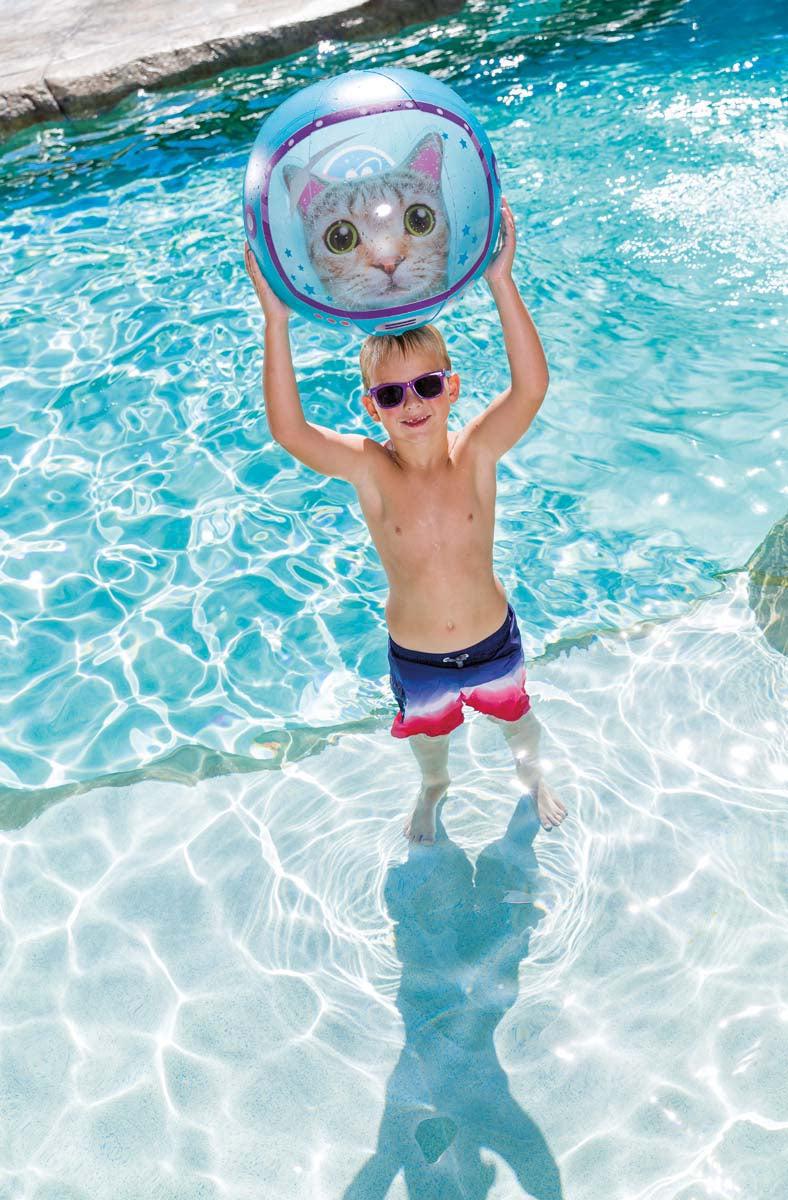 Toysmith Beach Ball Space Cat