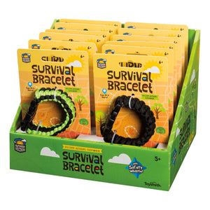 Outdoor Discovery Survival Bracelet W/Whistle