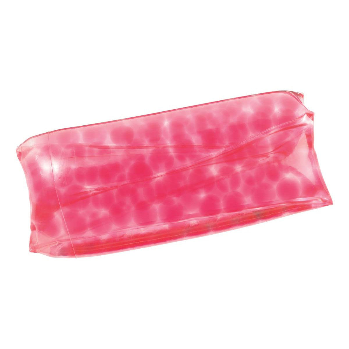 The Toysmith Wiggly Water Snakes by Toysmith are fun, rectangular transparent pink toys filled with gel beads that can be used for hot or cold therapy and also serve as soothing sensory toys for extra comfort.