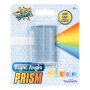 The Toy Science Right Angle Prism by Toy Science, for ages 8+, lets kids bend light into a rainbow. Features science graphics and “Bend Light Itself!” on the box—ideal for STEM learning and discovering optics.
