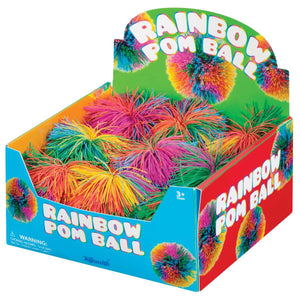 Toysmith Rainbow Pom Ball