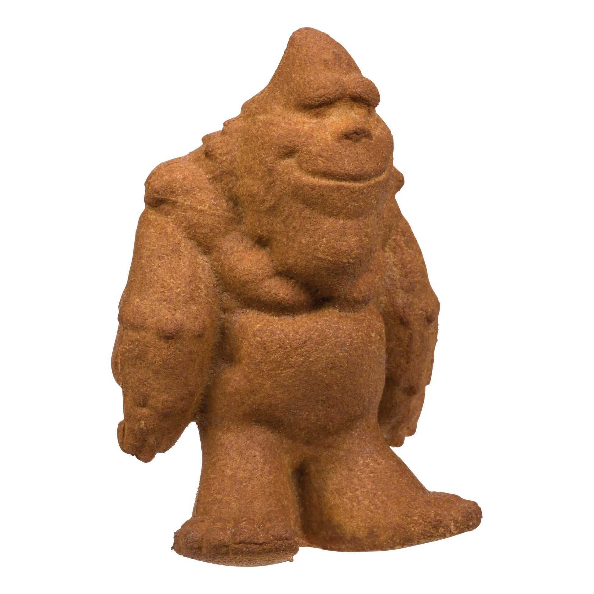 A Toysmith Grow Bigfoot figurine stands upright against a plain white background, featuring playful cartoon details and a textured appearance—resembling a mythical creature in toy form by Toysmith.